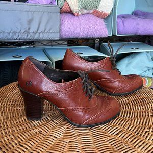 Born Lace-up Oxford Derby Leather Pumps